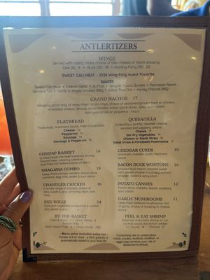Menu photo 2 antler lounge Ely, MN