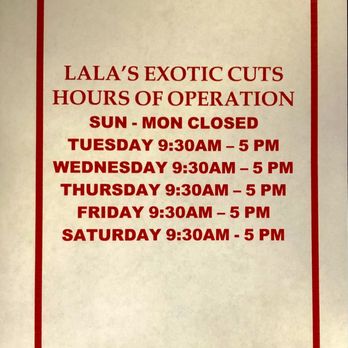 1. Lala’s Exotic Cuts
