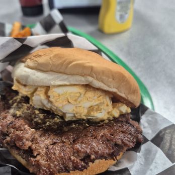 Week-end Burgers - Derby Devil Double Smash Burger - Burgers Near Me - Louisville, Kentucky Week-end Burgers - Derby Devil Double Smash Burger - Burgers Near Me - Louisville, Kentucky