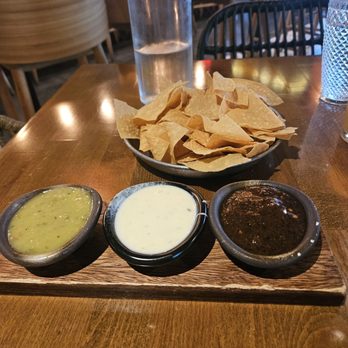 La Capital MX - Tortilla chops and dipping sauces - New Mexican Cuisine Near Me - Charlotte, North Carolina