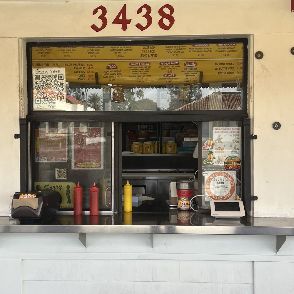 Pacific Coast Hot Dogs - Order window and menu - Hot Dogs Near Me - Orange, California Pacific Coast Hot Dogs - Order window and menu - Hot Dogs Near Me - Orange, California