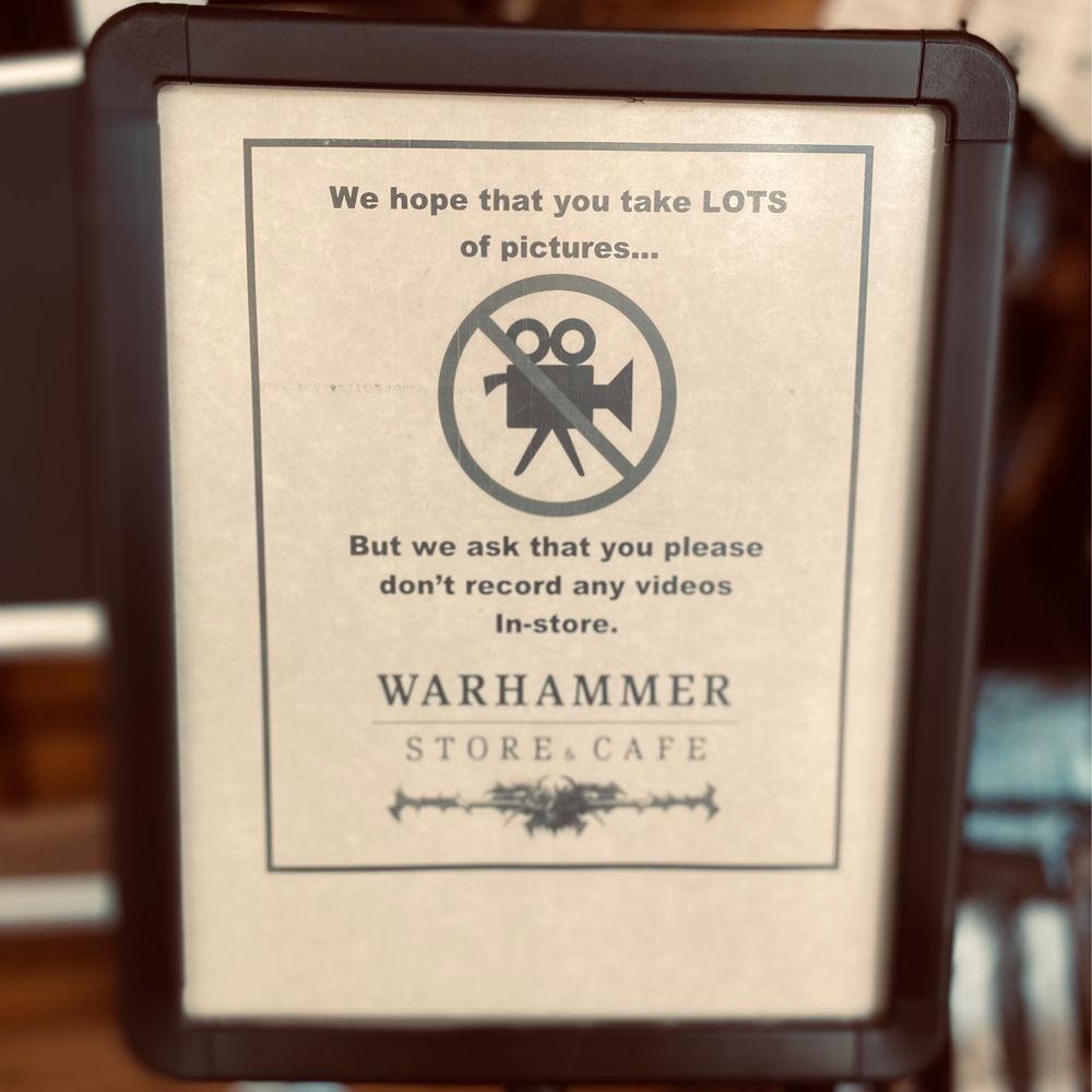 Warhammer Store & Cafe - No video allowed - but photos are fine. - Tabletop Games Near Me - Monrovia, California Warhammer Store & Cafe - No video allowed - but photos are fine. - Tabletop Games Near Me - Monrovia, California