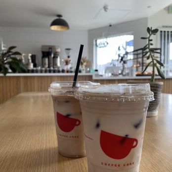 Coffee Code - Strawberry iced latte - Coffee & Tea Near Me - Norwalk, California