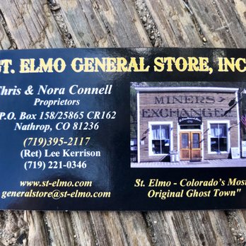 St Elmo General Store - Business card 1 - Antiques Near Me - Nathrop, Colorado St Elmo General Store - Business card 1 - Antiques Near Me - Nathrop, Colorado