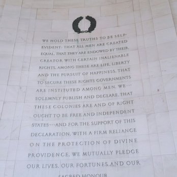Jefferson Memorial - Wise words from our 3rd prez. "ALL men are created equal." All of 'em. - Landmarks & Historical Buildings Near Me - Washington, DC, District of Columbia