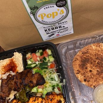 Pop’s Fresh Mediterranean - Pop's POP'S PLATE (Chicken & Beef) - Mediterranean Near Me - Alhambra, California