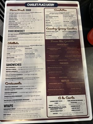 Menu photo 6 Charlie’s Place Eatery Galena, IL