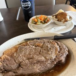 Broadway Diner - Prime Rib, not the best quality cut.