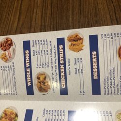 Ameen Fish and Wings - Menu as of 10/2022