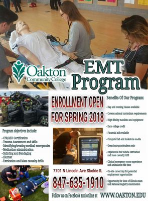 OAKTON COMMUNITY COLLEGE EMT PROGRAM - Updated July 2025 - 7701 N ...