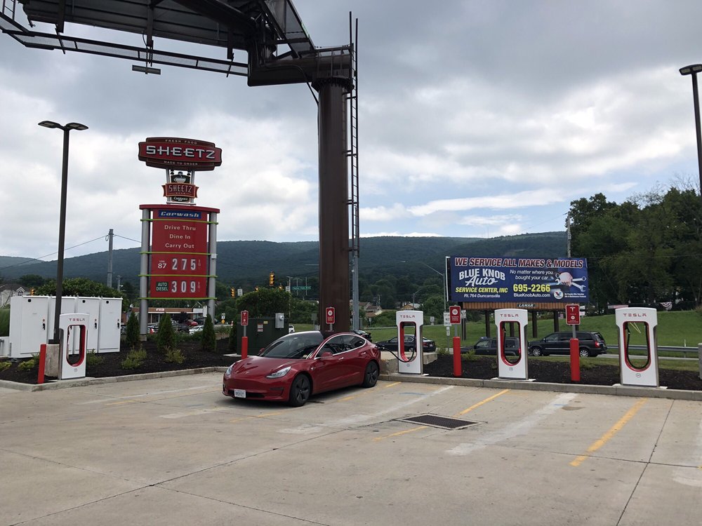TESLA SUPERCHARGER EV Charging Stations 1915 Pleasant Valley Blvd