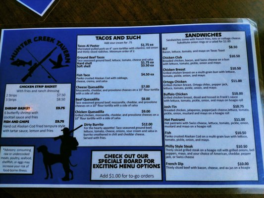 Menu photo 1 Hunter Creek Bar & Grill Gold Beach, OR Menu photo 1 Hunter Creek Bar & Grill Gold Beach, OR