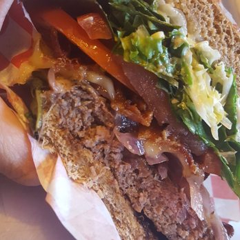 Burger Me - Halved elk burger - Burgers Near Me - Truckee, California
