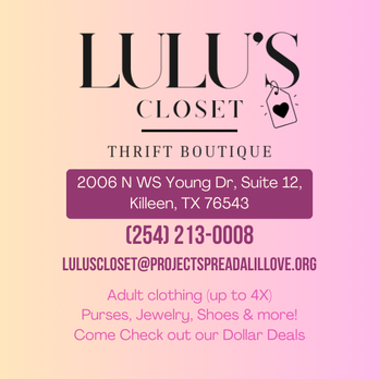 Lulu's Closet - Business Information - Thrift Stores Near Me - Killeen, Texas Lulu's Closet - Business Information - Thrift Stores Near Me - Killeen, Texas
