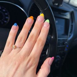 Angel Nails - Full set with French tip