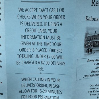 The Eatery - a menu for a restaurant - American Near Me - Kalona, Iowa