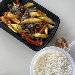 Seoul Fusion - Bulgogi rice bowl (rice separated)