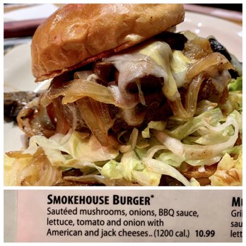 Texas Roadhouse - Smokehouse burger  8/2021 #UpCloseSavor XP - Steakhouses Near Me - Columbus, Ohio