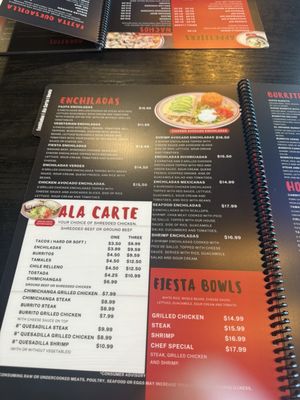 Menu photo 1 Fiesta Mexicana  Mustang, OK