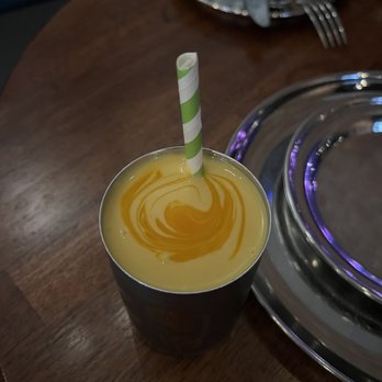 Khan Saab Desi Craft Kitchen - Mango Lassi - Pakistani Near Me - Fullerton, California