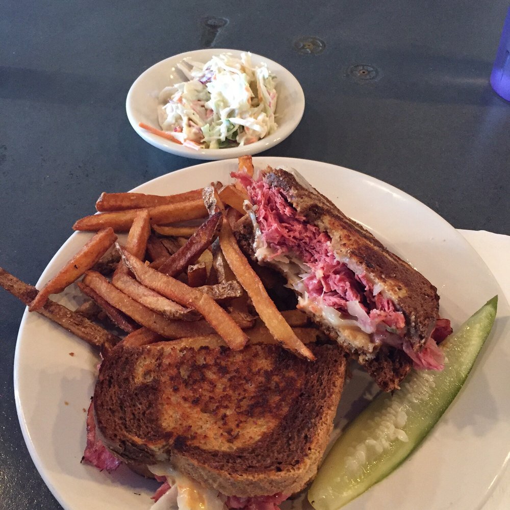 Alley Cat Diner - Ruben on rye with fries and slaw. - Diners Near Me - Webster, Massachusetts