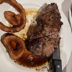 Canali's Italian & American Restaurant - Broiled New York Strip Steak. Medium/ rare.