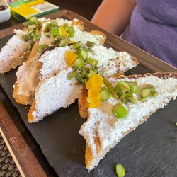 Settlers Inn - "Black Pepper Ricotta Toast" (asparagus, cured egg yolk)