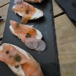 La Cueva del Elfo - Smoke Salmon on a Crostini