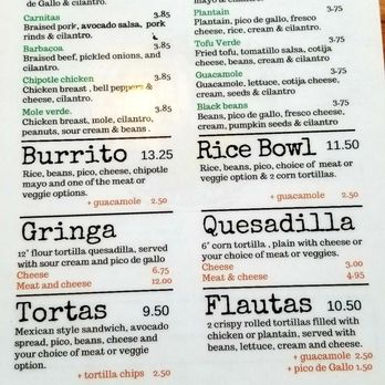 Maizal RMF - Menu - Mexican Near Me - Vancouver, British Columbia