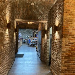 Brick Pizza Co. - Hallway. Cool ambiance!
