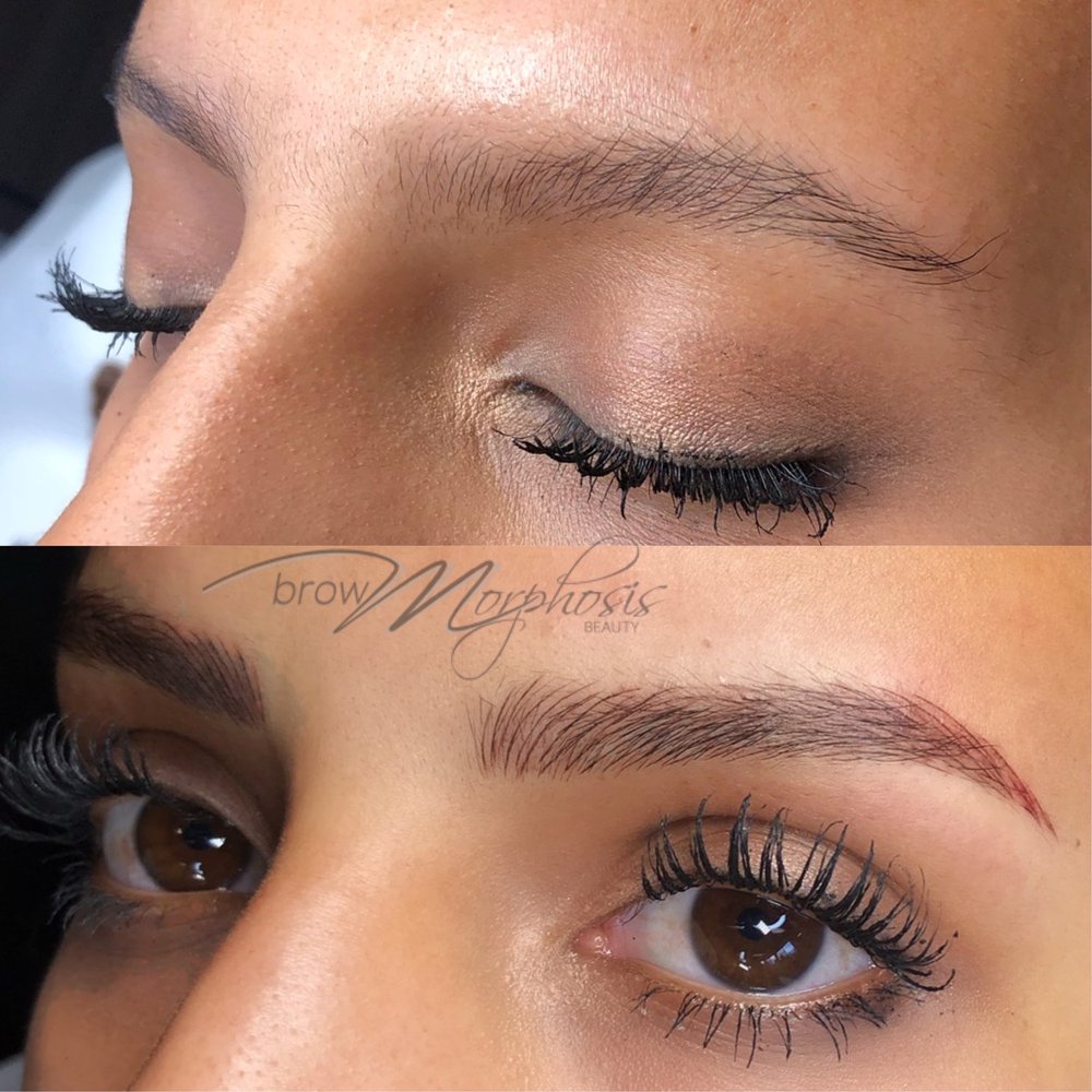 Browmorphosis - before and after original microblading - Permanent Makeup Near Me - Capitola, California Browmorphosis - before and after original microblading - Permanent Makeup Near Me - Capitola, California