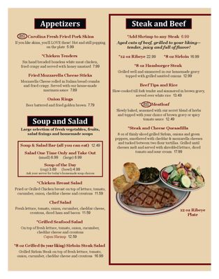 Menu photo 2 McLean's Ole Time Cafe Zebulon, NC