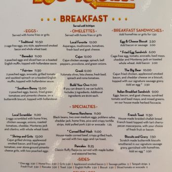 The Local Joint - Breakfast Menu - Diners Near Me - Fairview, North Carolina The Local Joint - Breakfast Menu - Diners Near Me - Fairview, North Carolina