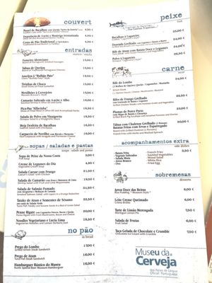 Menu photo 2 Museu da Cerveja Lisbon, 11