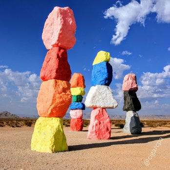 Seven Magic Mountains - Public Art Near Me - Las Vegas, Nevada Seven Magic Mountains - Public Art Near Me - Las Vegas, Nevada