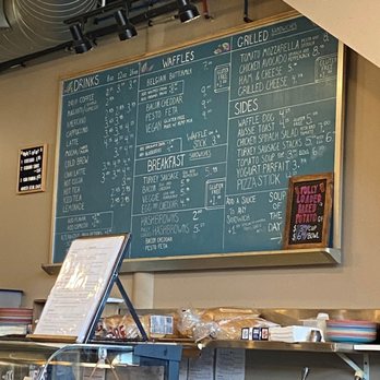 Red Elm Cafe - a menu on a chalkboard - Cafes Near Me - Tacoma, Washington