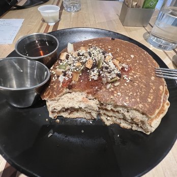 Root Down DIA - Almond Buttermilk Pancakes - New American Near Me - Denver, Colorado
