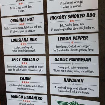 Wingstop - the menu for the restaurant - Chicken Wings Near Me - Slidell, Louisiana
