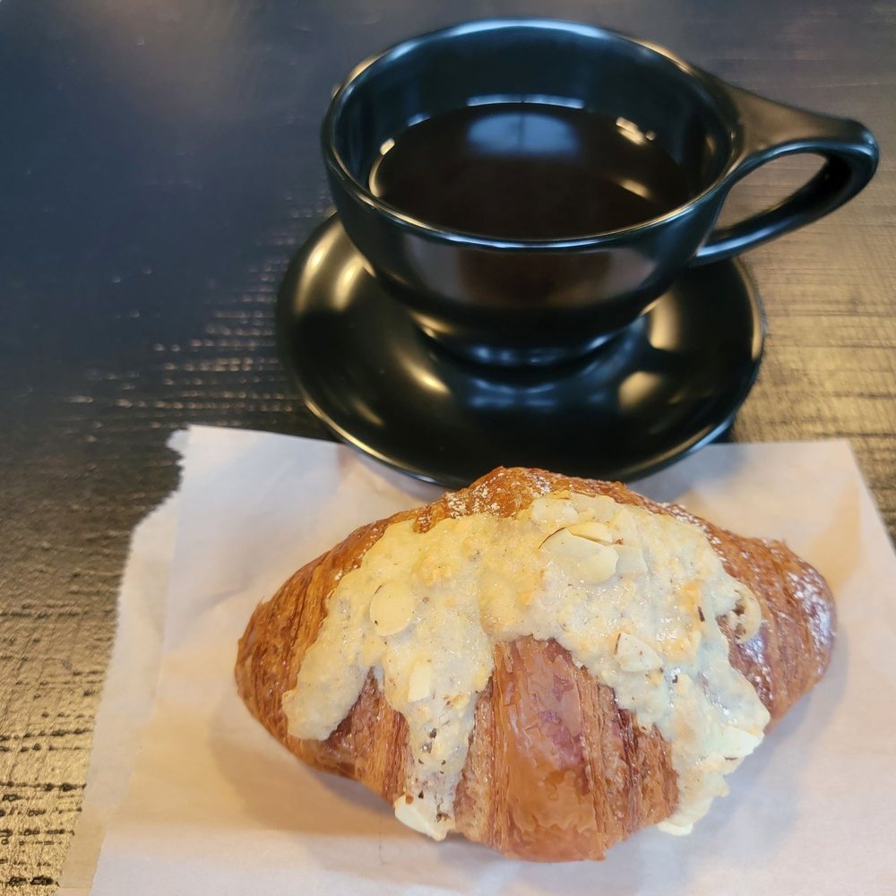 The Boy & The Bear - almond croissant and coffee - Coffee & Tea Near Me - Pasadena, California The Boy & The Bear - almond croissant and coffee - Coffee & Tea Near Me - Pasadena, California