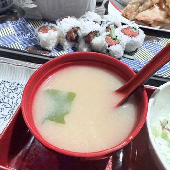 Senro Sushi - Miso Soup with the 2 item Bento Box - Japanese Near Me - San Ramon, California Senro Sushi - Miso Soup with the 2 item Bento Box - Japanese Near Me - San Ramon, California