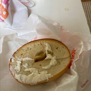 Dunkin' - Bagel with "cream cheese" - Coffee & Tea Near Me - Kent, Ohio Dunkin' - Bagel with "cream cheese" - Coffee & Tea Near Me - Kent, Ohio