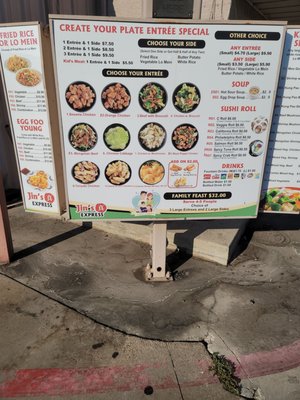 Menu photo 1 Jin's Express Mineral Wells, TX