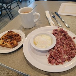 Corned Beef Hash with poached eggs Corned Beef Hash with poached eggs