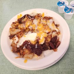 Corned beef hash before