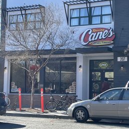 Exterior outside entrance of Raising Cane's Chicken Fingers - Outside - Davis, California Exterior outside entrance of Raising Cane's Chicken Fingers - Outside - Davis, California