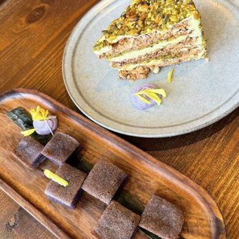 Manila Inasal - Ube Mochi Brownies and Pistachio Sans Rival - Filipino Near Me - Los Angeles, California