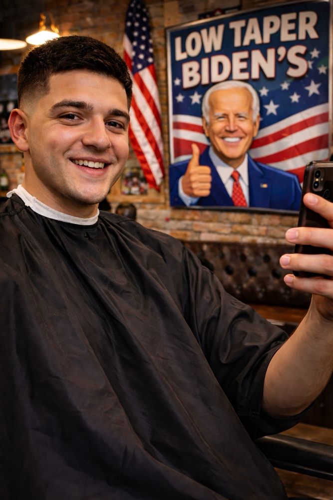 Low Taper Biden's Logo
