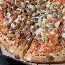 a pizza in a pizza box a pizza in a pizza box