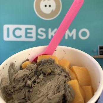 Iceskimo - Black sesame with mango pudding - Ice Cream & Frozen Yogurt Near Me - San Diego, California Iceskimo - Black sesame with mango pudding - Ice Cream & Frozen Yogurt Near Me - San Diego, California