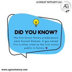 A Great Notary - Interesting fact!